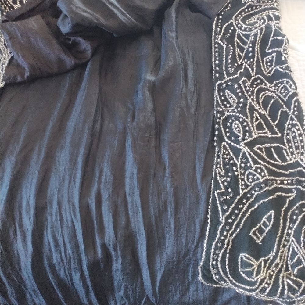 Joseph Le Bon Paris Hong Kong New York Black Sequins & Beaded Vintage Dress 12 - Picture 10 of 11